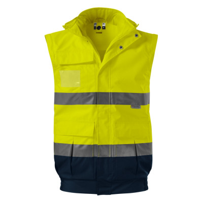 Bunda unisex 5V2 HV Guard 4 in 1  - 97 fluorescenční žlutá