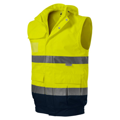 Bunda unisex 5V2 HV Guard 4 in 1  - 97 fluorescenční žlutá