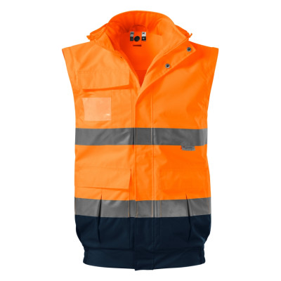 Bunda unisex 5V2 HV Guard 4 in 1  - 98 fluorescenční oranžová