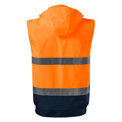 Bunda unisex 5V2 HV Guard 4 in 1  - 98 fluorescenční oranžová