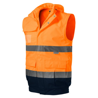 Bunda unisex 5V2 HV Guard 4 in 1  - 98 fluorescenční oranžová