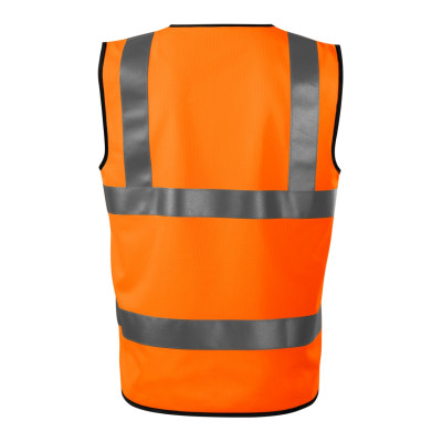 Bezpečnostní vesta unisex 9V3 HV Bright  - 98 fluorescenční oranžová