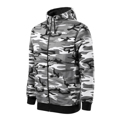 Mikina pánská C19 Camo Zipper  - 32 camouflage gray