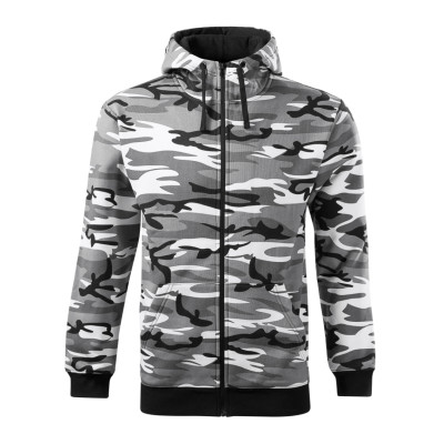 Mikina pánská C19 Camo Zipper  - 32 camouflage gray