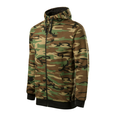 Mikina pánská C19 Camo Zipper  - 33 camouflage brown