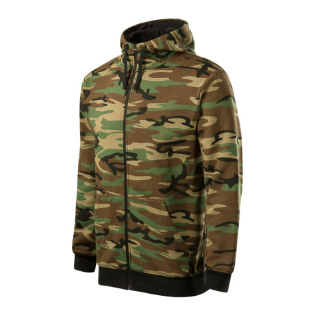 Mikina pánská C19 Camo Zipper  - 33 camouflage brown