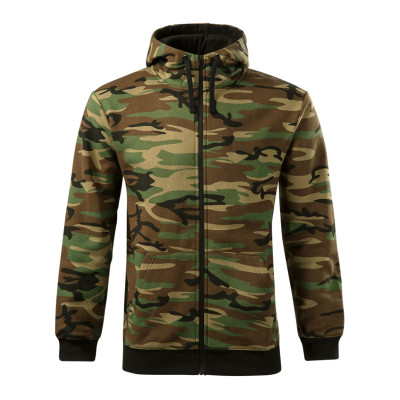 Mikina pánská C19 Camo Zipper  - 33 camouflage brown