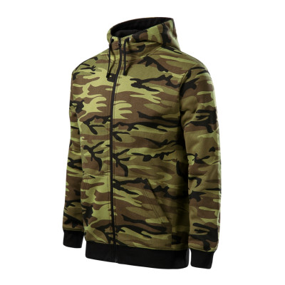 Mikina pánská C19 Camo Zipper  - 34 camouflage green