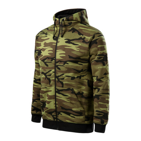 Mikina pánská C19 Camo Zipper  - 34 camouflage green
