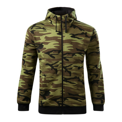 Mikina pánská C19 Camo Zipper  - 34 camouflage green