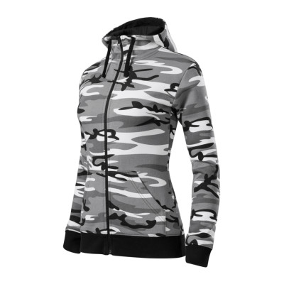 Mikina dámská C20 Camo Zipper  - 32 camouflage gray