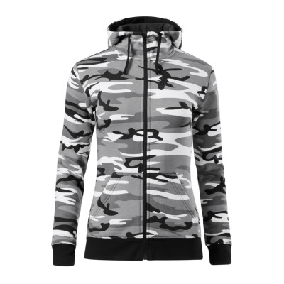 Mikina dámská C20 Camo Zipper  - 32 camouflage gray