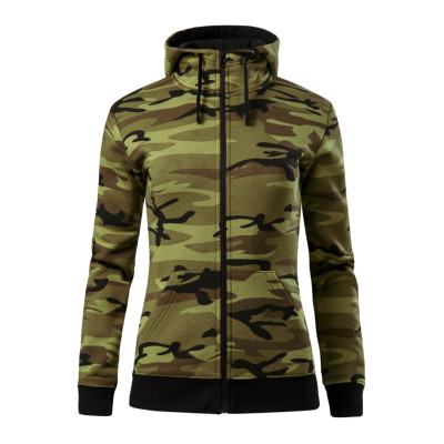 Mikina dámská C20 Camo Zipper  - 34 camouflage green
