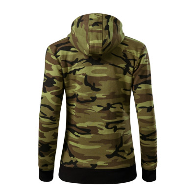 Mikina dámská C20 Camo Zipper  - 34 camouflage green