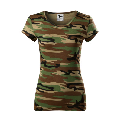 Tričko dámské C22 Camo Pure  - 33 camouflage brown