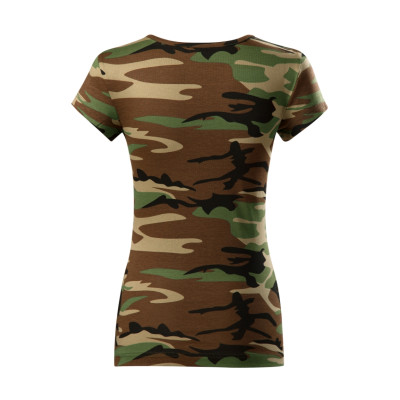 Tričko dámské C22 Camo Pure  - 33 camouflage brown