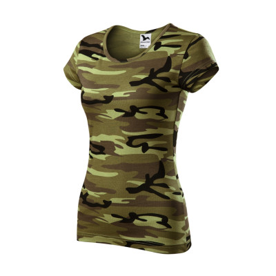 Tričko dámské C22 Camo Pure  - 34 camouflage green