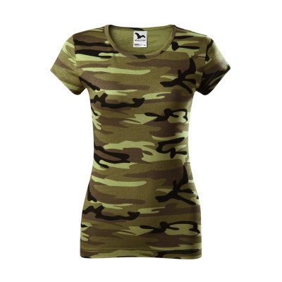 Tričko dámské C22 Camo Pure  - 34 camouflage green