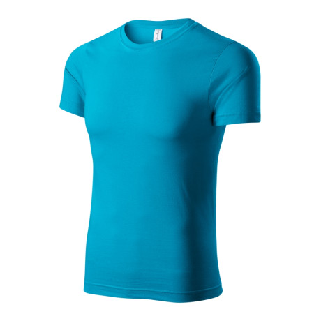 Tričko unisex P73 Paint  - 44 tyrkysová