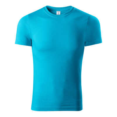 Tričko unisex P73 Paint  - 44 tyrkysová