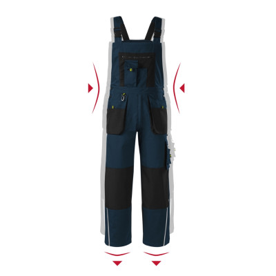 Pracovní kalhoty s laclem pánské W04 Ranger  - 02 námořní modrá