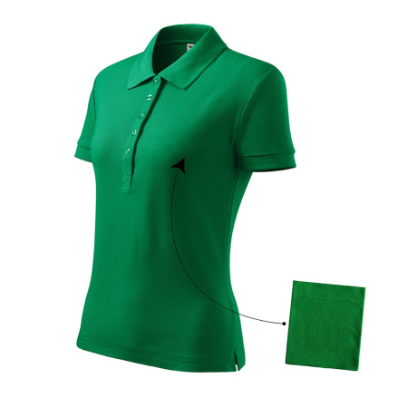 Polokošile dámská 213 Cotton  - 16 středně zelená