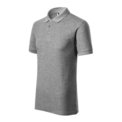 Polokošile pánská 215 Cotton Heavy  - 12 tmavě šedý melír