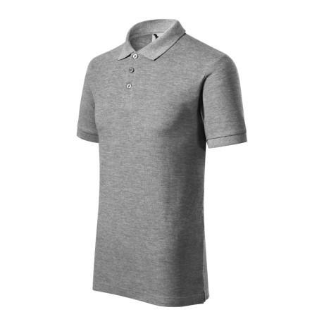 Polokošile pánská 215 Cotton Heavy  - 12 tmavě šedý melír