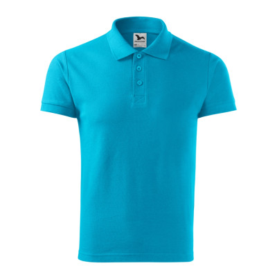 Polokošile pánská 215 Cotton Heavy  - 44 tyrkysová