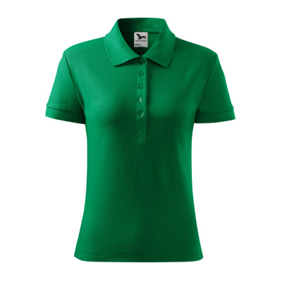 Polokošile dámská 216 Cotton Heavy  - 16 středně zelená