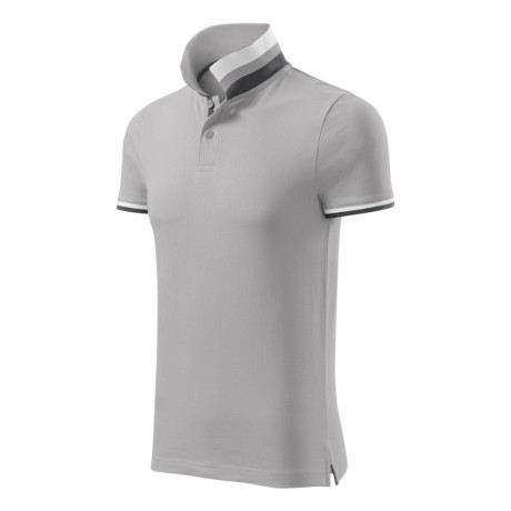 Polokošile pánská 256 Collar Up  - A4 silver gray