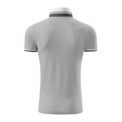 Polokošile pánská 256 Collar Up  - A4 silver gray