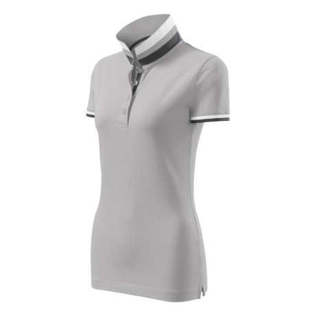 Polokošile dámská 257 Collar Up  - A4 silver gray