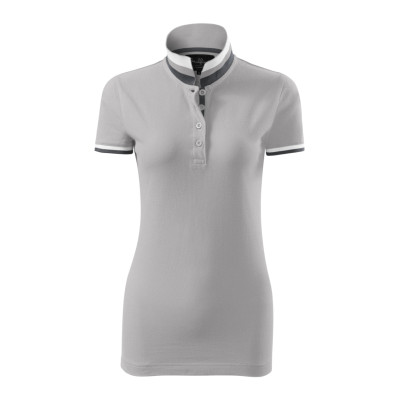 Polokošile dámská 257 Collar Up  - A4 silver gray
