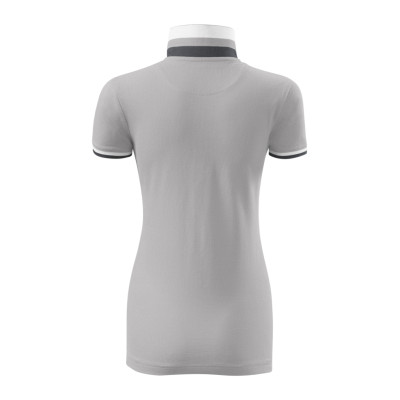 Polokošile dámská 257 Collar Up  - A4 silver gray