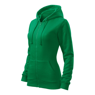 Mikina dámská 411 Trendy Zipper  - 16 středně zelená