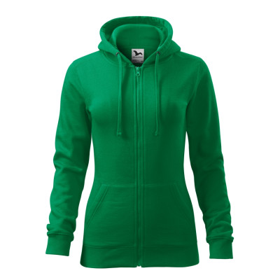 Mikina dámská 411 Trendy Zipper  - 16 středně zelená
