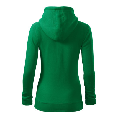 Mikina dámská 411 Trendy Zipper  - 16 středně zelená