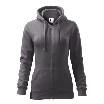 Mikina dámská 411 Trendy Zipper  - 36 ocelově šedá