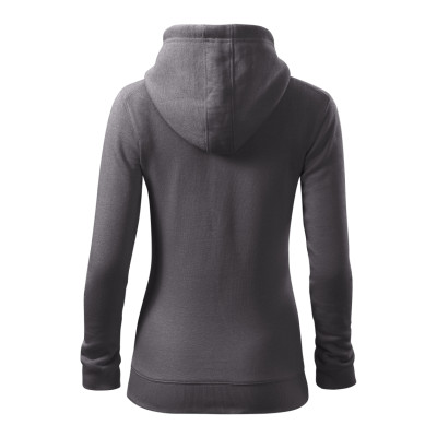 Mikina dámská 411 Trendy Zipper  - 36 ocelově šedá