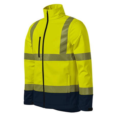 Softshellová bunda unisex 5V3 HV Drop  - 97 fluorescenční žlutá