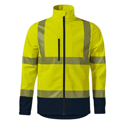 Softshellová bunda unisex 5V3 HV Drop  - 97 fluorescenční žlutá