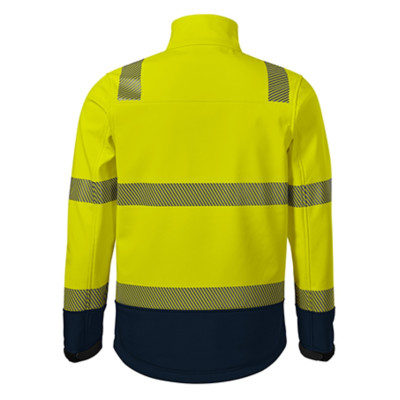 Softshellová bunda unisex 5V3 HV Drop  - 97 fluorescenční žlutá