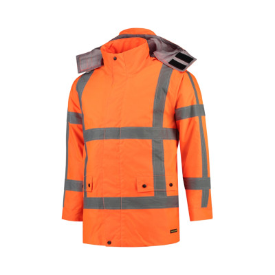 Pracovní bunda unisex T50 RWS Parka  - 98 fluorescenční oranžová