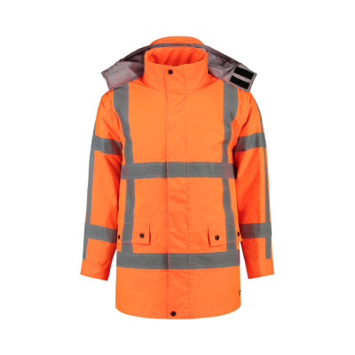 Pracovní bunda unisex T50 RWS Parka  - 98 fluorescenční oranžová