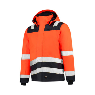 Pracovní bunda unisex T51 Midi Parka High Vis Bicolor  - 98 fluorescenční oranžová