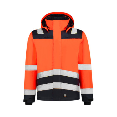 Pracovní bunda unisex T51 Midi Parka High Vis Bicolor  - 98 fluorescenční oranžová
