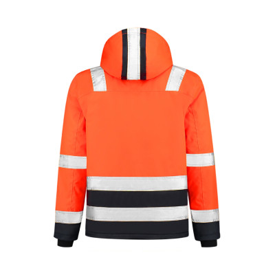Pracovní bunda unisex T51 Midi Parka High Vis Bicolor  - 98 fluorescenční oranžová