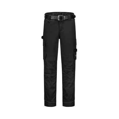 Pracovní kalhoty unisex T62 Work Pants Twill Cordura Stretch  - T1 černá