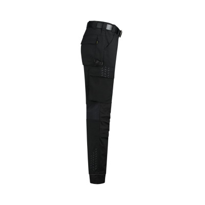 Pracovní kalhoty unisex T62 Work Pants Twill Cordura Stretch  - T1 černá